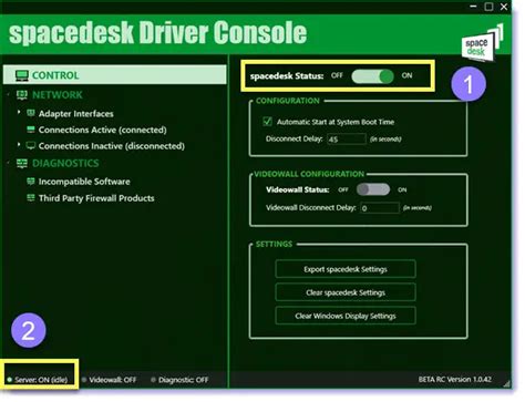 spacedesk driver console